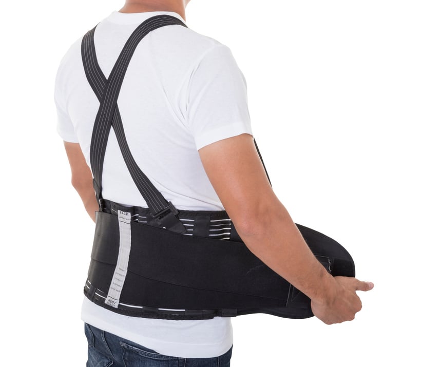 Worker wear back support belts for support